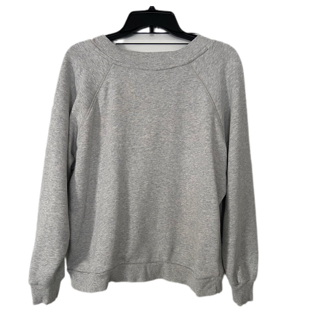 Universal Thread Heather Gray V-Neck Sweatshirt C… - image 3